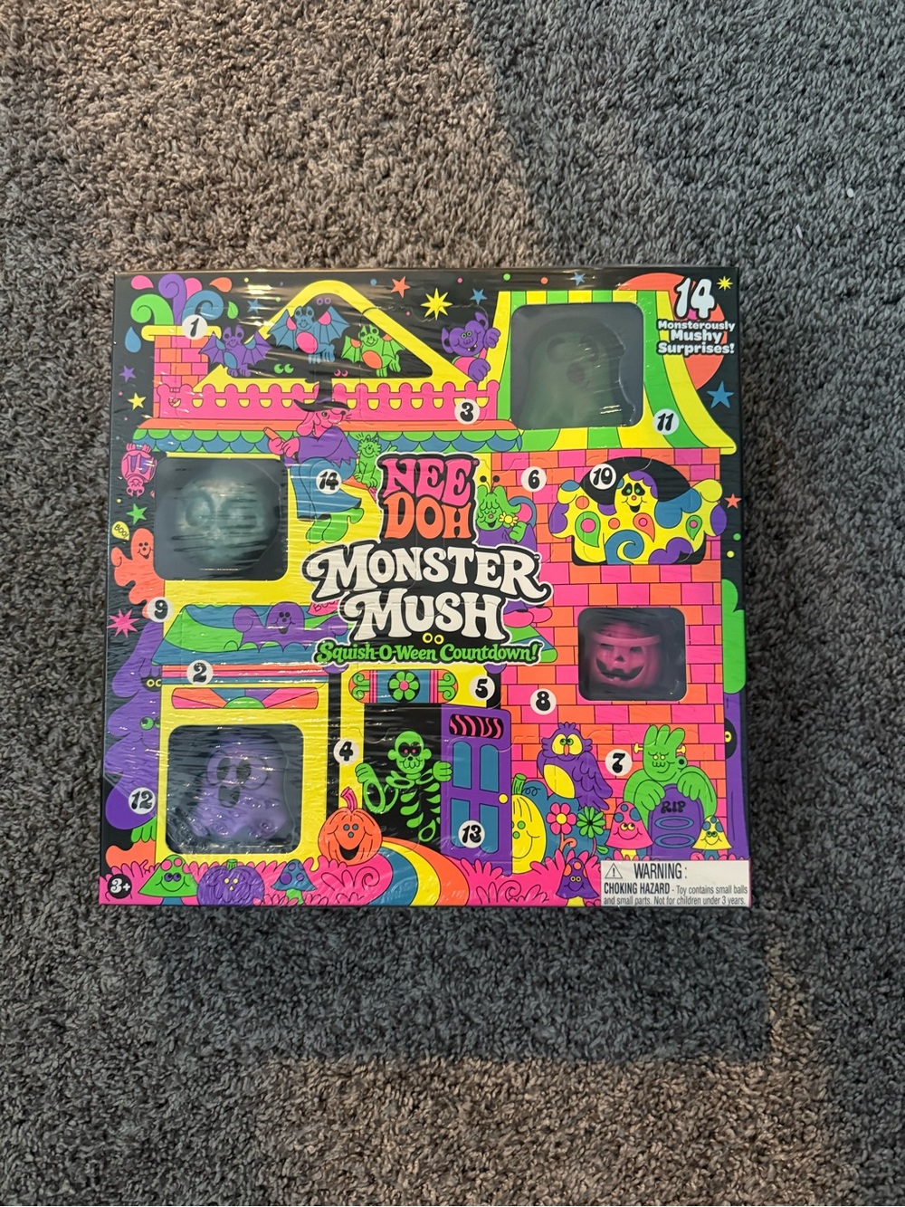 NeeDoh Monster Mush Squish-O-Ween Countdown Playset - Multicolor